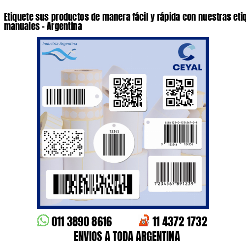 Etiquete sus productos de manera fácil y rápida con nuestras etiquetadoras manuales - Argentina