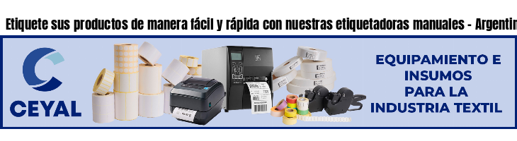 Etiquete sus productos de manera fácil y rápida con nuestras etiquetadoras manuales - Argentina