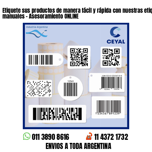 Etiquete sus productos de manera fácil y rápida con nuestras etiquetadoras manuales - Asesoramiento ONLINE