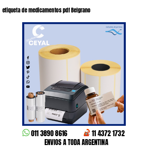 etiqueta de medicamentos pdf Belgrano