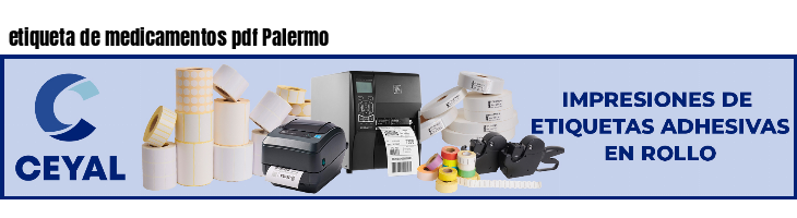 etiqueta de medicamentos pdf Palermo