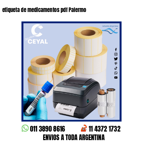 etiqueta de medicamentos pdf Palermo
