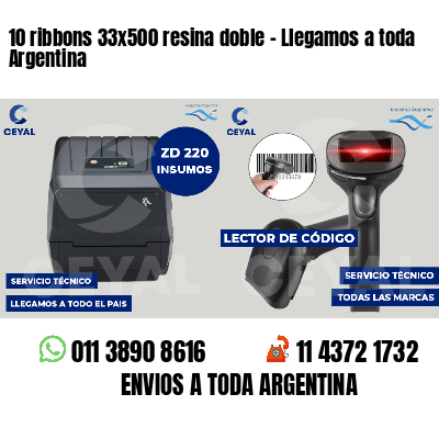 10 ribbons 33x500 resina doble - Llegamos a toda Argentina