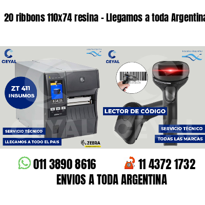 20 ribbons 110x74 resina - Llegamos a toda Argentina