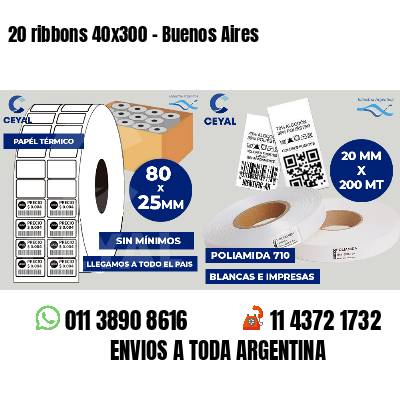20 ribbons 40x300 - Buenos Aires