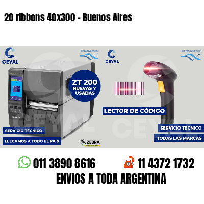 20 ribbons 40x300 - Buenos Aires