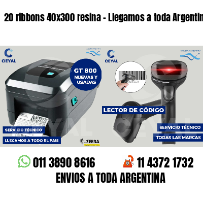 20 ribbons 40x300 resina - Llegamos a toda Argentina