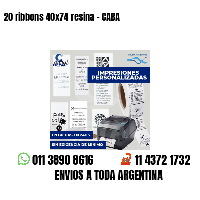 20 ribbons 40x74 resina - CABA