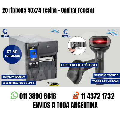 20 ribbons 40x74 resina - Capital Federal