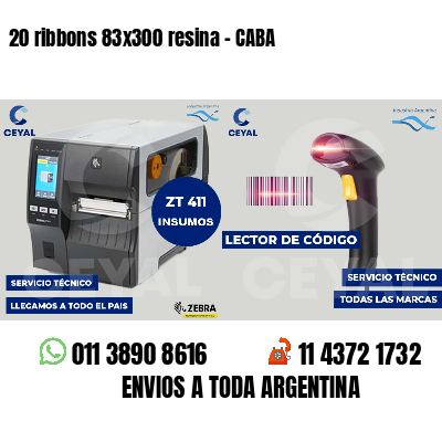 20 ribbons 83x300 resina - CABA