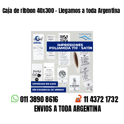 Caja de ribbon 40x300 - Llegamos a toda Argentina