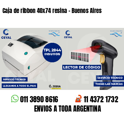 Caja de ribbon 40x74 resina - Buenos Aires