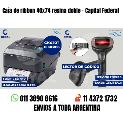 Caja de ribbon 40x74 resina doble - Capital Federal
