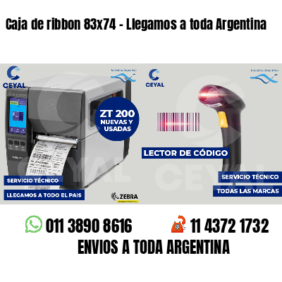 Caja de ribbon 83x74 - Llegamos a toda Argentina