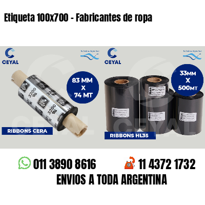 Etiqueta 100x700 - Fabricantes de ropa 