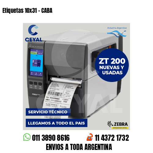 Etiquetas 10×31 – CABA