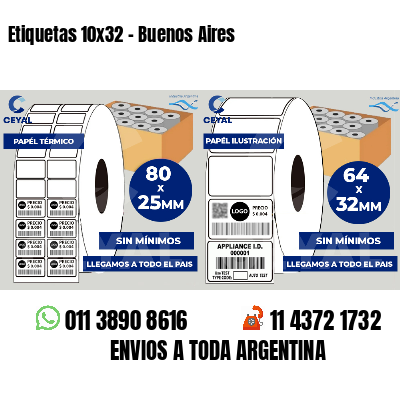 Etiquetas 10x32 - Buenos Aires