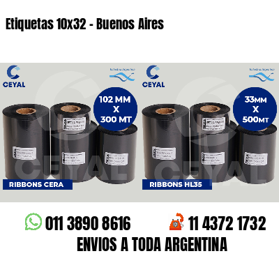 Etiquetas 10x32 - Buenos Aires