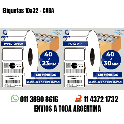 Etiquetas 10x32 - CABA