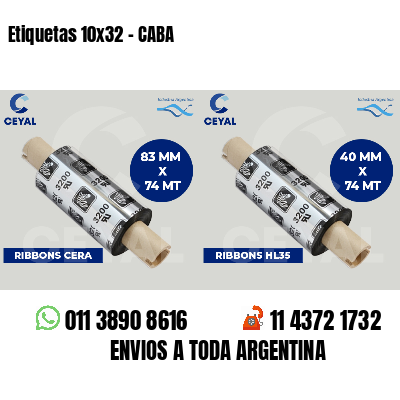 Etiquetas 10x32 - CABA