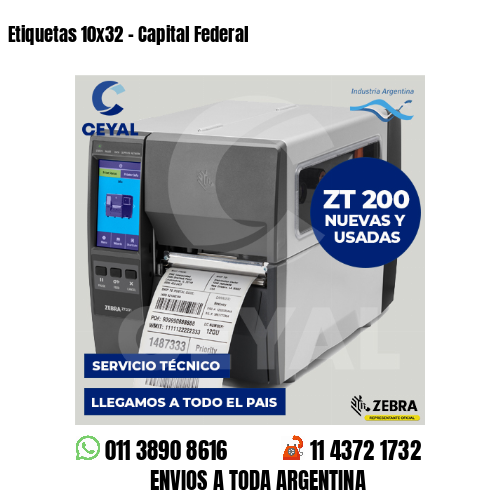 Etiquetas 10×32 – Capital Federal
