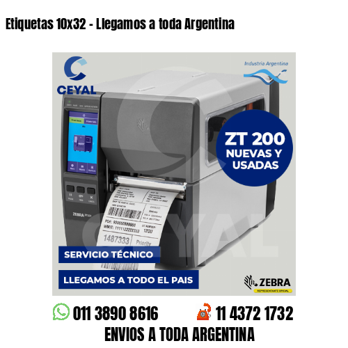 Etiquetas 10×32 – Llegamos a toda Argentina