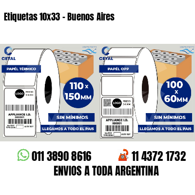 Etiquetas 10x33 - Buenos Aires