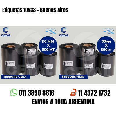 Etiquetas 10x33 - Buenos Aires