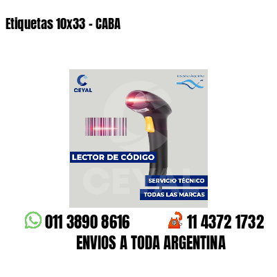 Etiquetas 10x33 - CABA