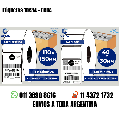 Etiquetas 10x34 - CABA