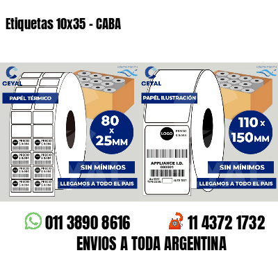 Etiquetas 10x35 - CABA