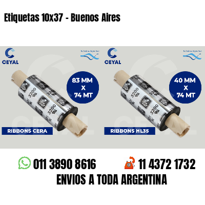 Etiquetas 10x37 - Buenos Aires