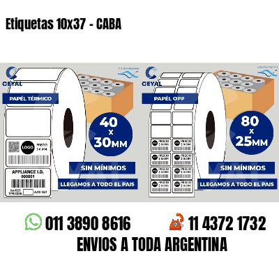 Etiquetas 10x37 - CABA