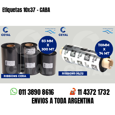 Etiquetas 10x37 - CABA