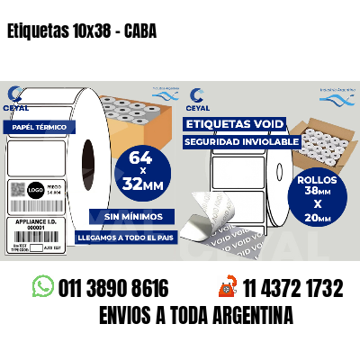 Etiquetas 10x38 - CABA