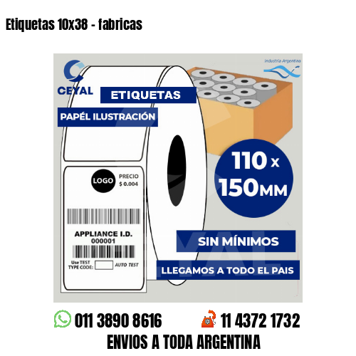 Etiquetas 10×38 – fabricas