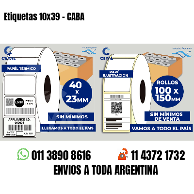 Etiquetas 10x39 - CABA