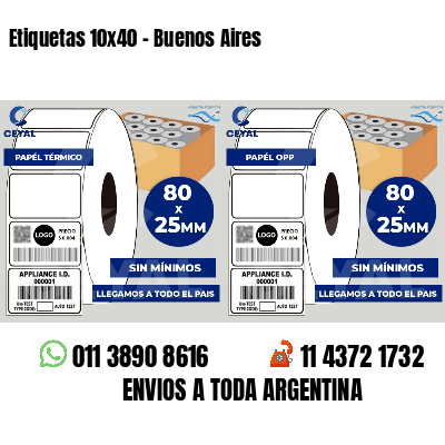 Etiquetas 10x40 - Buenos Aires
