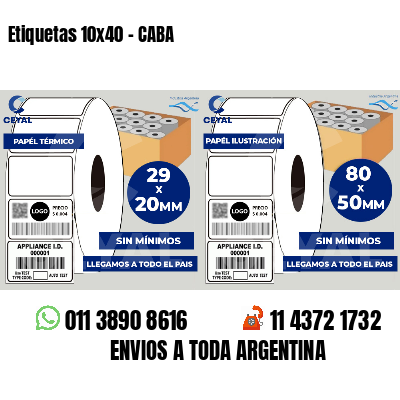 Etiquetas 10x40 - CABA