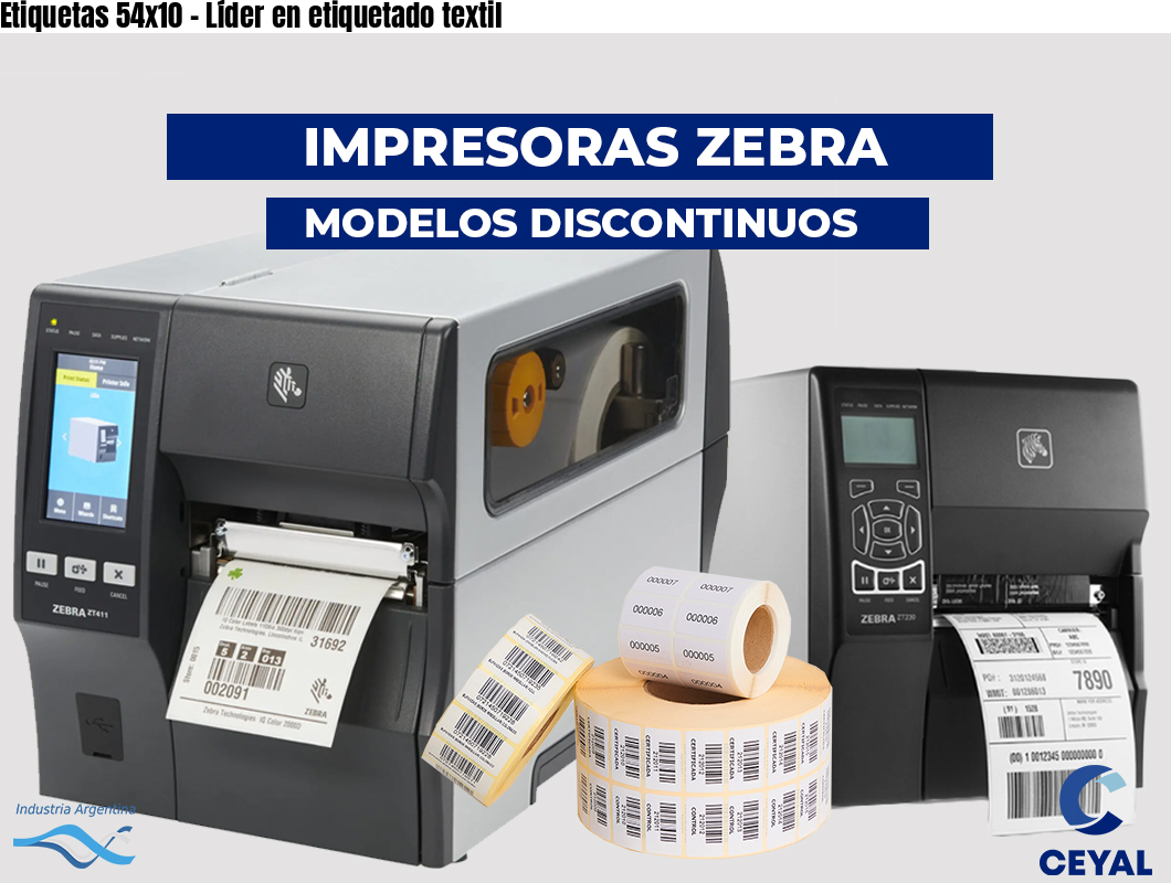 Etiquetas 54x10 - Líder en etiquetado textil