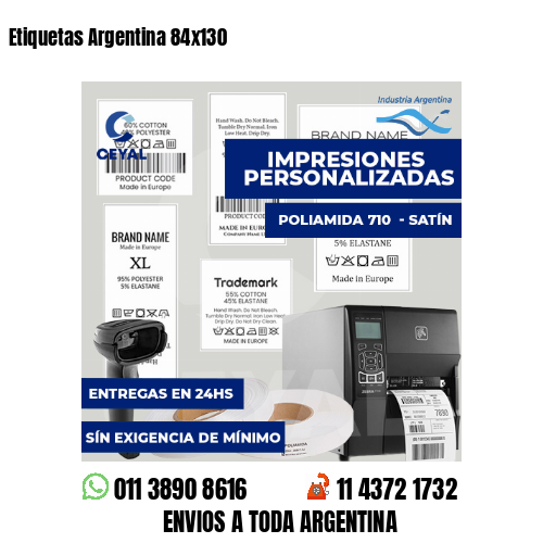 Etiquetas Argentina 84x130