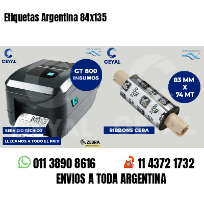 Etiquetas Argentina 84x135