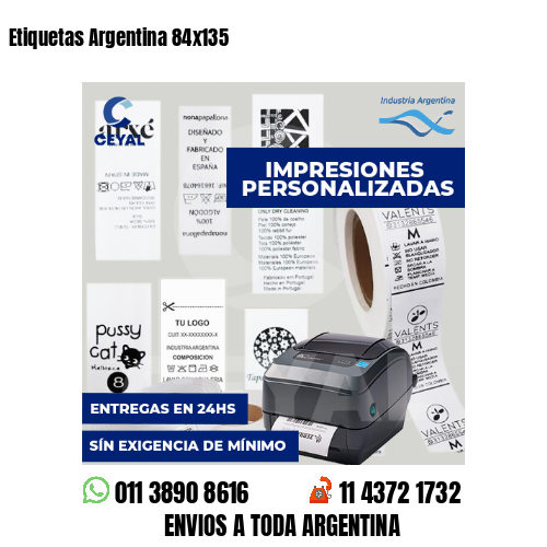 Etiquetas Argentina 84x135