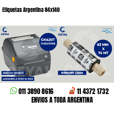 Etiquetas Argentina 84x140