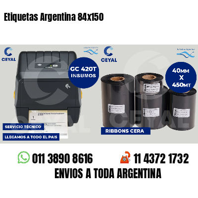 Etiquetas Argentina 84x150