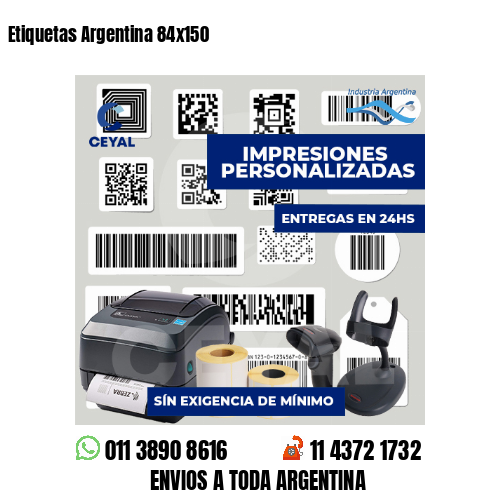 Etiquetas Argentina 84x150