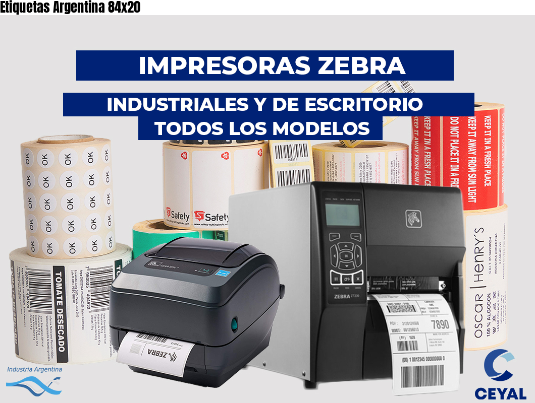 Etiquetas Argentina 84x20