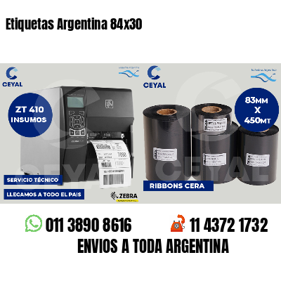 Etiquetas Argentina 84x30