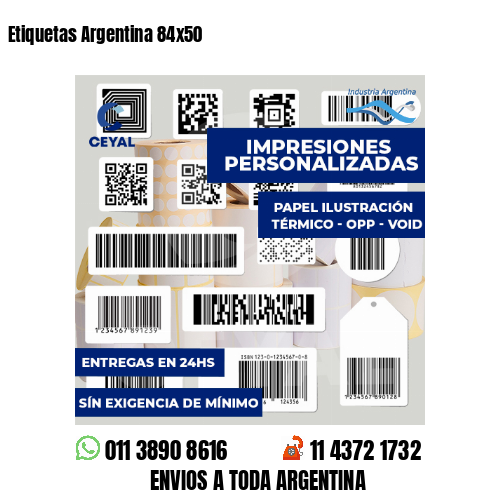 Etiquetas Argentina 84x50