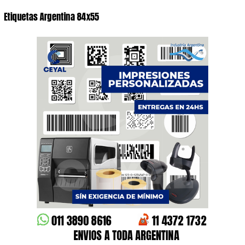 Etiquetas Argentina 84x55